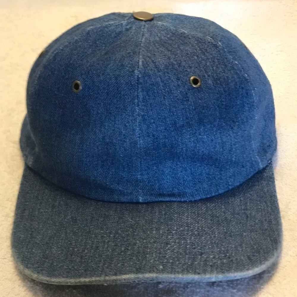 Faded Glory Adjustable faux Blue Jean Ball Cap